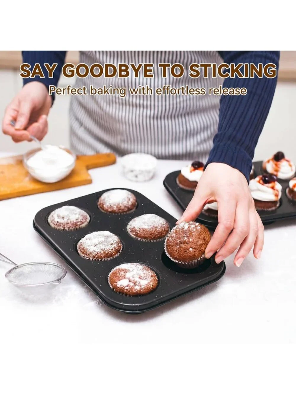 13-Piece Black Includes Cookie Sheet with Rack Cake Pan Nonstick Bakeware Sets